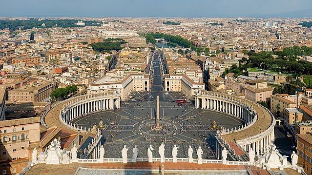 Place du Vatican vue d'en haut