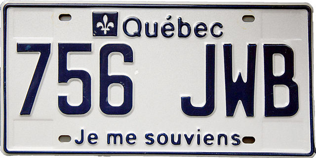 Plaque minéralogique du Quebec