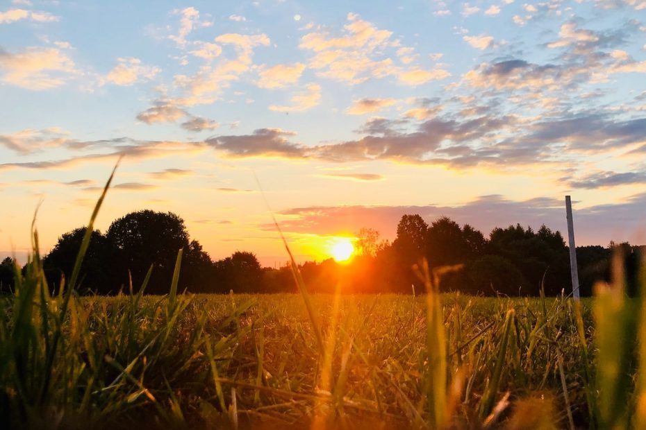 Photo d'un soleil levant