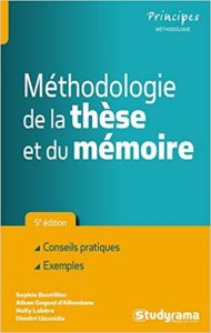 couverture du livre Méthodologie de la thèse et du mémoire