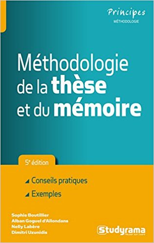 couverture du livre Méthodologie de la thèse et du mémoire