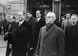 Photo de Willy Brandt et Willi Stoph