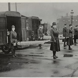 photo des ambulanciers de la Croix rouge (USA), 1917