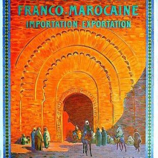 Affiche de l'exposition Franco-Marocaine de 1915 à Casablanca
