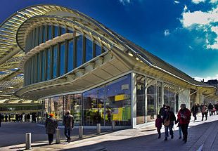 Photographie partielle de la Canopée des Halles