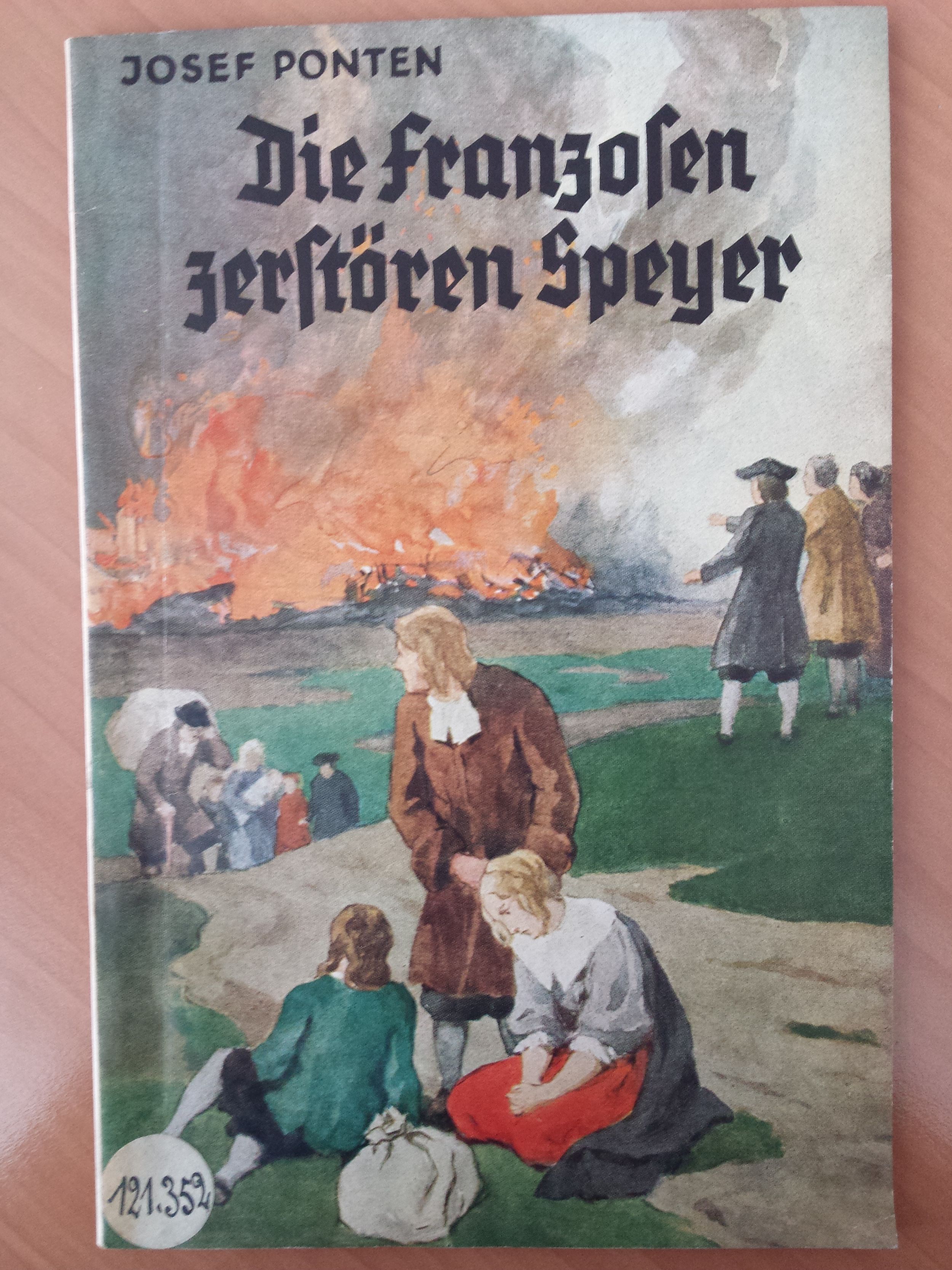 couverture du livre allemand sur la destruction par les français de Spire