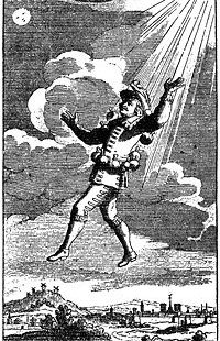 Frontispice de l’Histoire comique contenant les États et empires de la Lune