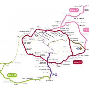 schéma du Grand Paris express