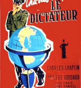 Affiche du film Le Dictateur de Chaplin