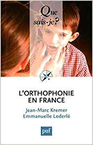couverture du livre L'orthophonie en France