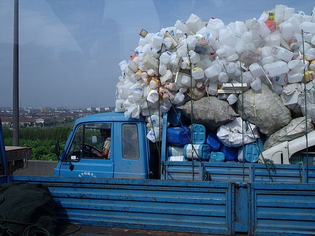 Camion de recyclage chinois