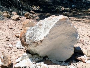 photographie d'un bloc de Kaolin