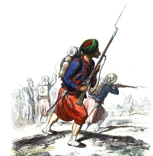 Régiments envoyés en Afrique de 1830 à 1843 - Zouaves
