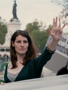 Activiste transgenre à une manifestation pour les droits des transsexualisme à Paris en France,  (photo)