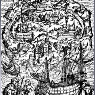 L'Utopie de Thomas More, gravure de Holbein