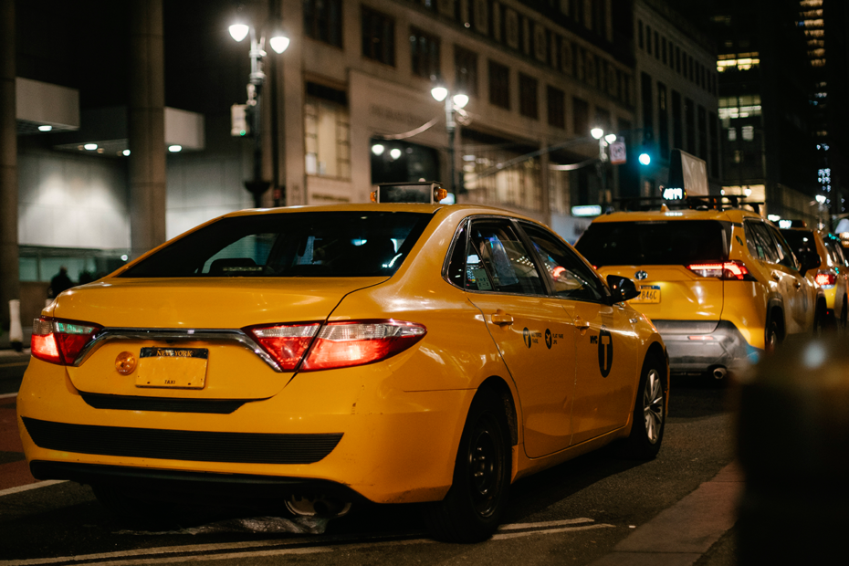 Taxis jaunes à New-York