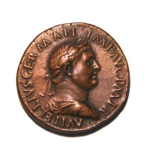 pièce de monnaie romaine de l'Empire Vitellius