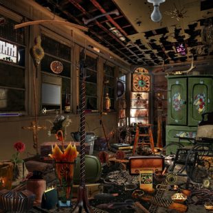 Intérieur d'une maison désordonnée