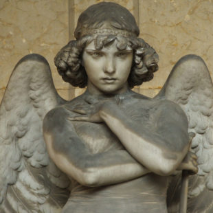 Sculpture d'ange de Monteverde