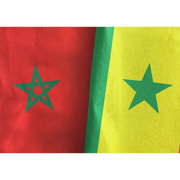 Drapeaux Marocain et Sénégalais