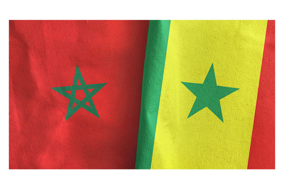 Drapeaux Marocain et Sénégalais