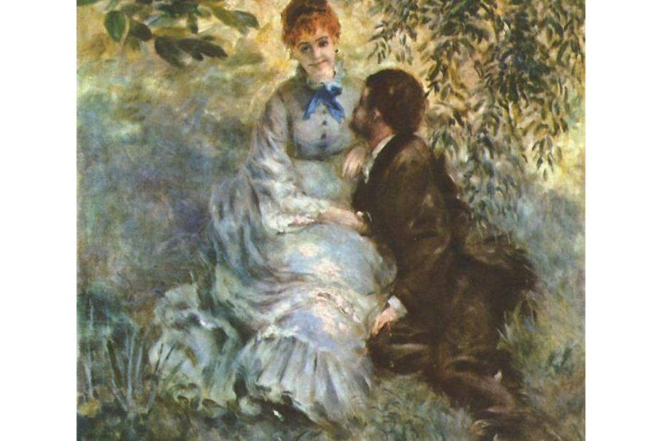 Tableau les amoureux de Pierre Auguste Renoir