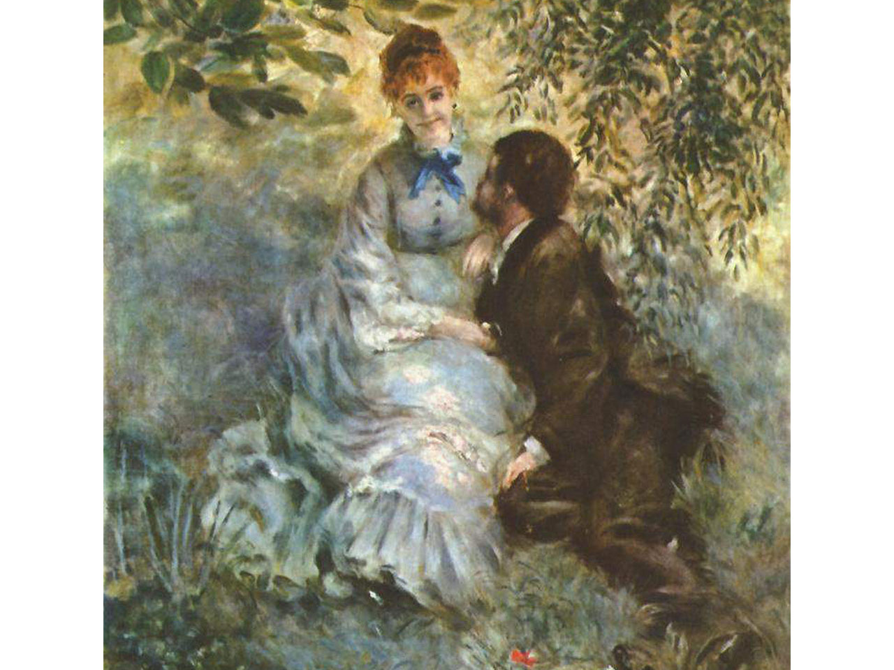 Tableau les amoureux de Pierre Auguste Renoir