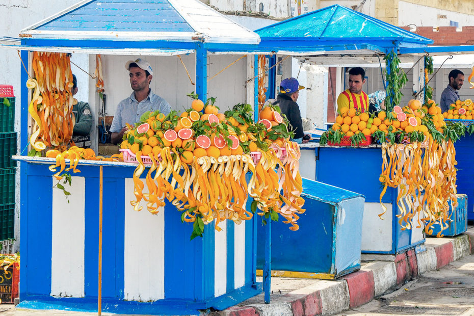 Vente d'agrumes au Maroc