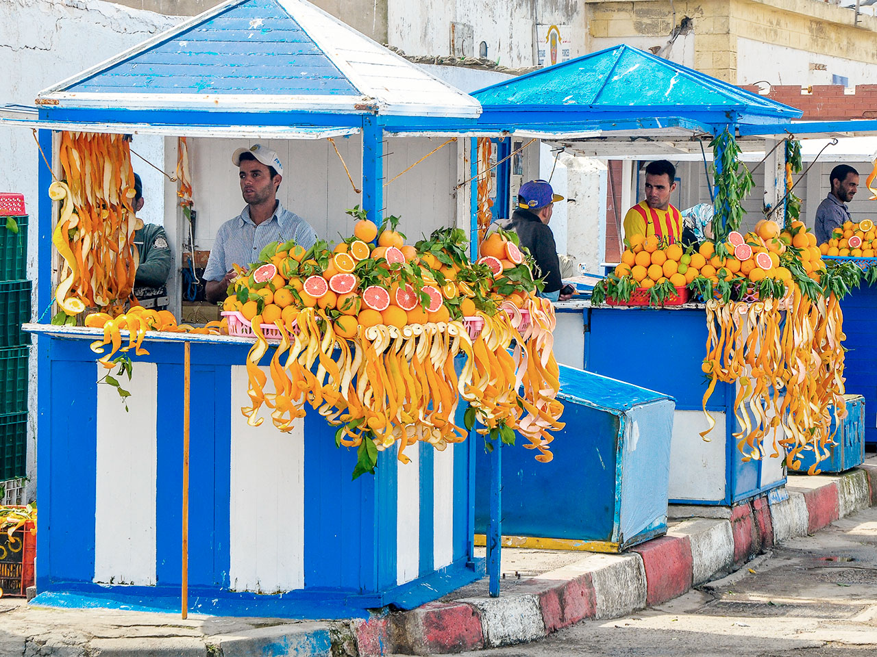 Vente d'agrumes au Maroc