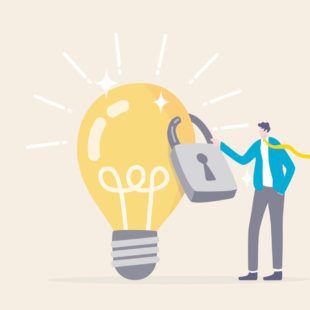 illustration représentant le concept de copyright