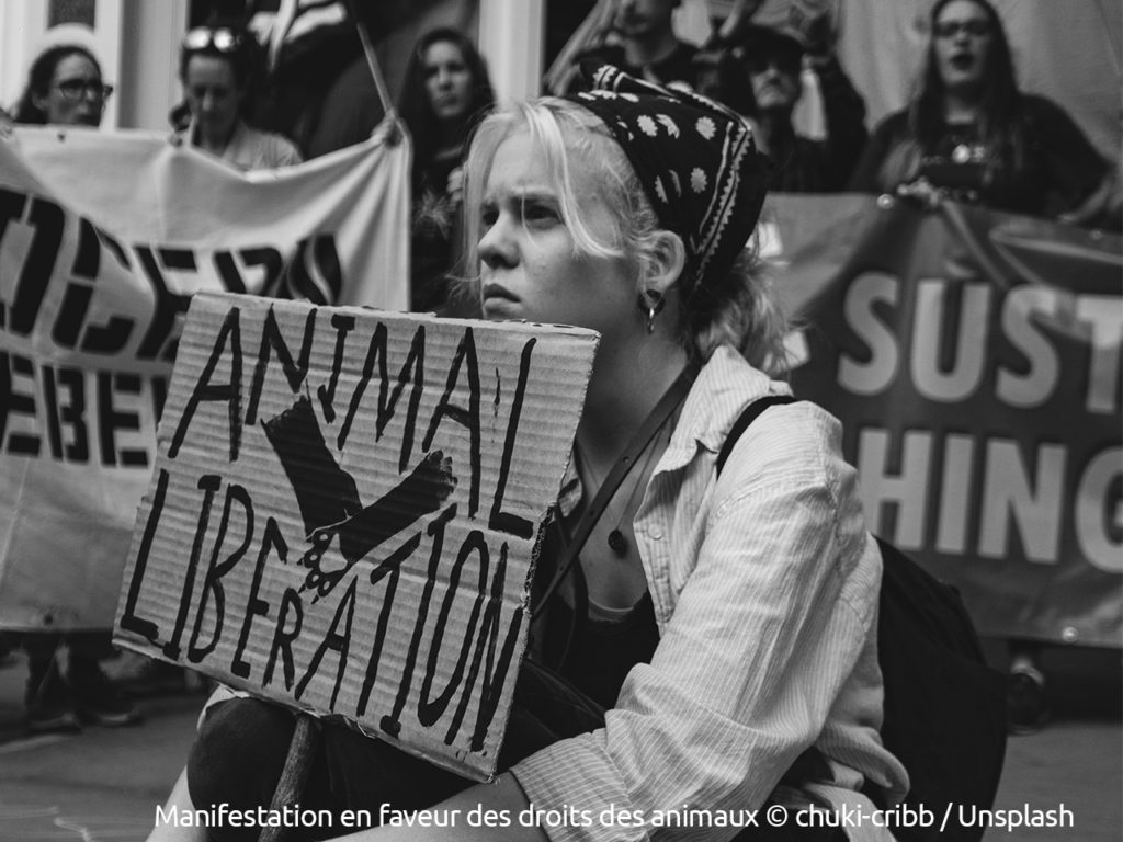 Manifestation en faveur des droits des animaux