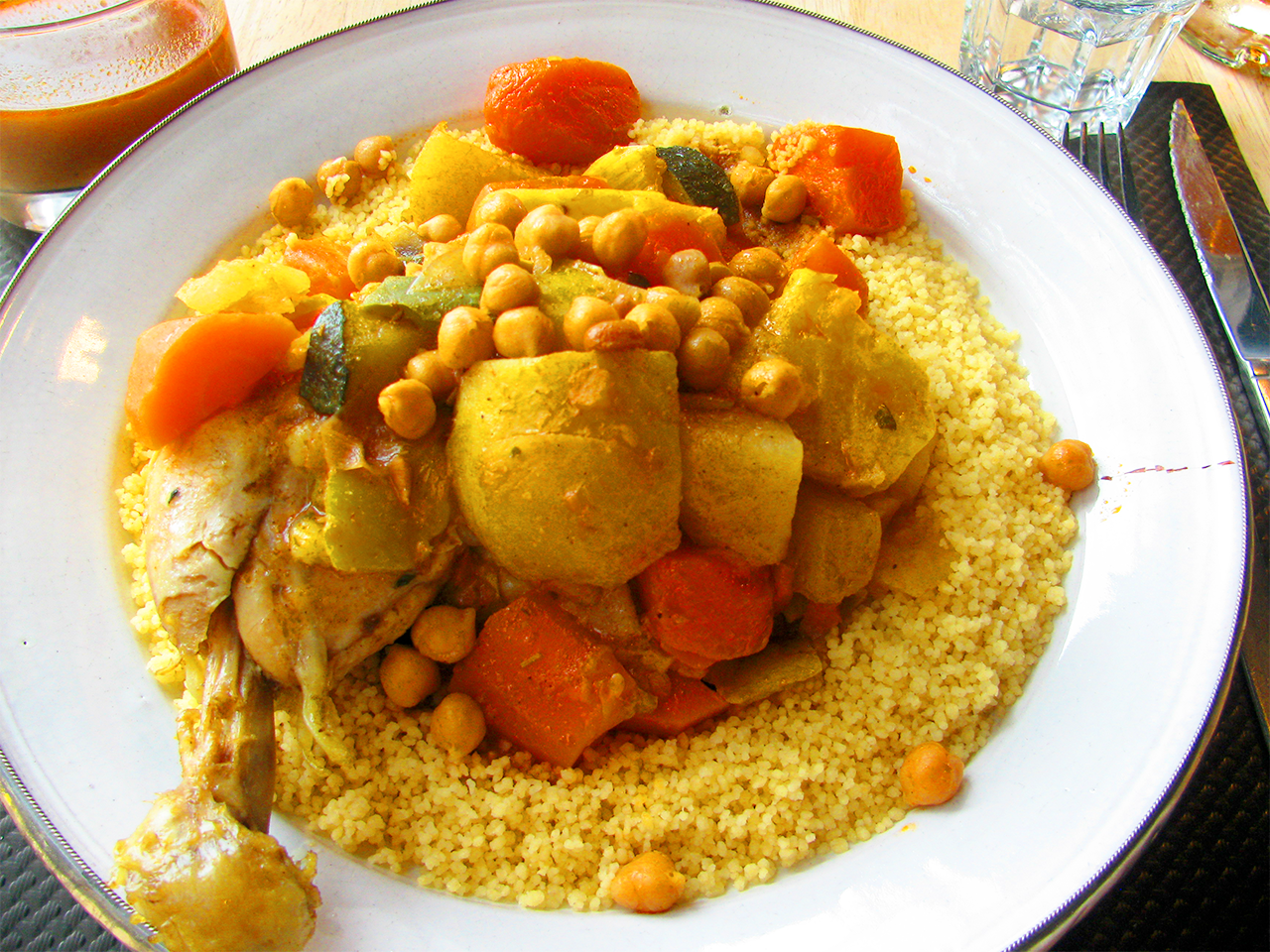 Assiette de couscous