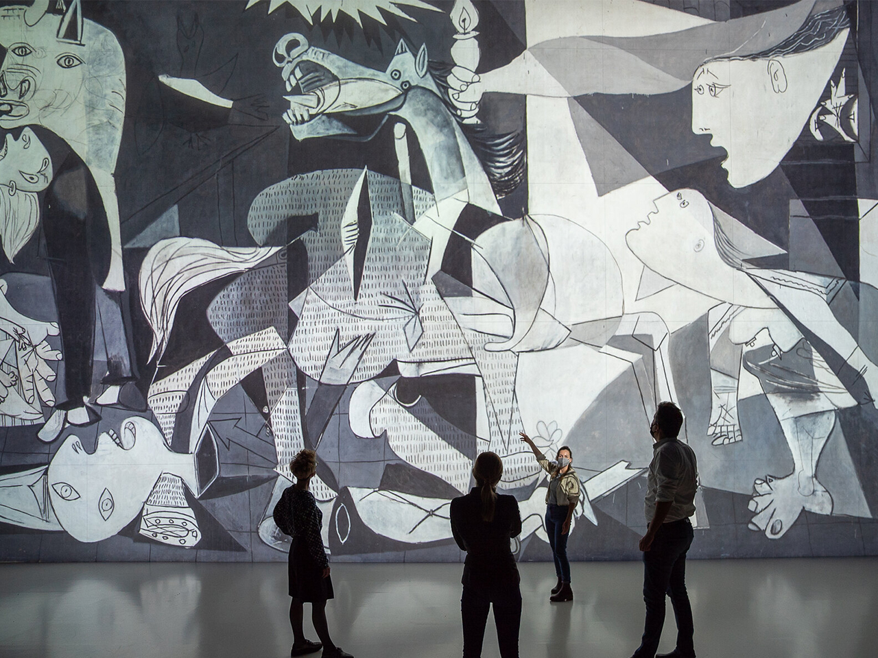 Représentation du tableau Guernica de Picasso