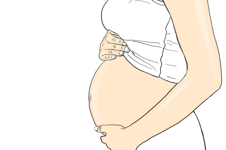Ventre d'une femme enceinte